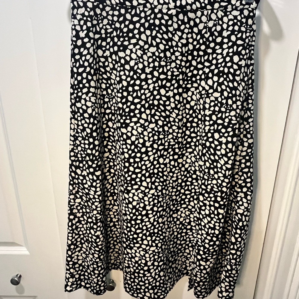 Black and White Polka Dot Women's Skirt
